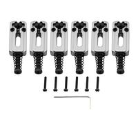 Musiclily Pro 10,8mm Moderno Roller Silletas Aleación de Zinc para Guitarra Eléctrica Import Strat Tele, Cromado (Set de 6)