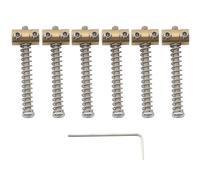 Musiclily Pro 10,8mm Pequeño Barril Selletas Telecaster de Latón para Guitarra Eléctrica Fender Squier estilo Tele, Color Original (Set de 6)