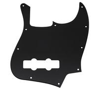 Musiclily Pro 10 Agujeros J-Bass Pickguard Golpeador 1 capa Negro Mate | para Bajo Fender Jazz Bass Standard American/México