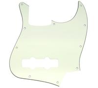 Musiclily Pro 10 Agujeros J-Bass Pickguard Golpeador 3 capas Mint Ivory | para Bajo Fender Jazz Bass Standard American/México