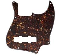 Musiclily Pro 10 Agujeros J-Bass Pickguard Golpeador 4 capas Tortoise Shell | para Bajo Fender Jazz Bass Standard American/México