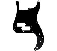Musiclily Pro 10 Agujeros Pickguard de Bajo P-Style Golpeador para JPN Fender Japan Precision Bass de 4 Cuerdas,1 capa Negro