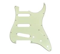 Musiclily Pro 10 Agujeros ST Golpeador Pickguard para Guitarra Eléctrica Tagima TG-530 Strat SSS, 3 capas Mint Green