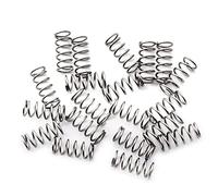 Musiclily Pro 10x4,5mm Muelles Selleta de Acero Inoxidable para Puente Guitarra Eléctrica Strat Tele, Color Original (Juego de 20)