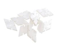 Musiclily Pro 11,5mm Natural Parecido al Nácar Marcador Copo de Nieve de Diamantes Diapasón de Puntos Guitarra Inlay Dots,White Pearl ((Juego de 10)