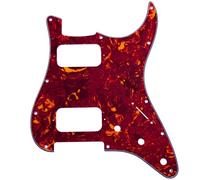 Musiclily Pro 11 Agujero Round Corner HH Golpeador Strato 2 Humbuckers Pickguard para Guitarra Eléctrica American/Mexican Fender Standard Stratocaster, 4 capas Vintage Tortoise