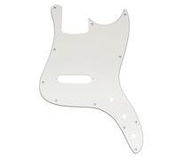 Musiclily Pro 11 Agujeros Bajo Golpeador Pickguard para Squier Sonic Bronco Bass, 3 capas Blanco