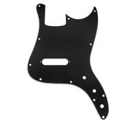 Musiclily Pro 11 Agujeros Bajo Golpeador Pickguard para Squier Sonic Bronco Bass, 3 capas Negro