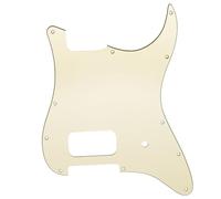 Musiclily Pro 11 Agujeros Golpeador 1 Humbucker Abierto y Pot 3 Capas Crema | para Guitarra Eléctrica Estilo Fender Tom Delonge Strat USA/México