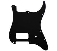 Musiclily Pro 11 Agujeros Golpeador 1 Humbucker Abierto y Pot 3 Capas Negro | para Guitarra Eléctrica Estilo Fender Tom Delonge Strat USA/México