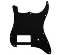 Musiclily Pro 11 Agujeros Golpeador 1 Humbucker y Pot 3 Capas Negro | para Guitarra Eléctrica Estilo Fender Tom Delonge Strat USA/México