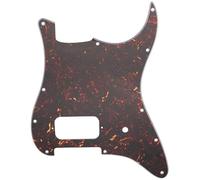 Musiclily Pro 11 Agujeros Golpeador Strat Descubierto Un Humbucker para Guitarra Eléctrica USA/México Tom Delonge Stratocaster, 4 Capas Tortoise Shell