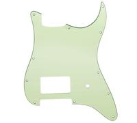 Musiclily Pro 11 Agujeros Golpeador Strat Un Humbucker para Guitarra Eléctrica USA/México Tom Delonge Stratocaster, 3 Capas Mint Green