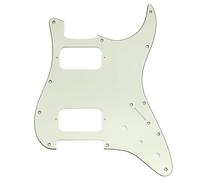 Musiclily Pro 11 Agujeros HH Golpeador ST Mini Switch 3 capas Mint Green | Con Agujeros para Esquina Redonda 2 Humbucker 2 Potenciómetros,para Guitarra Eléctrica tipo Fender Squier Strat