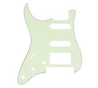 Musiclily Pro 11 Agujeros HSS Modern-Style Strat Pickguard Golpeador para Guitarra Zurdos American/México Standard Stratocaster con Floyd Rose Puente Cut, 3 capas Mint Green
