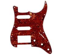 Musiclily Pro 11 Agujeros HSS Pickguard Golpeador 4 capas Vintage Tortoise | para Guitarra Eléctrica Fender Strat USA/México Standard Estilo Moderno