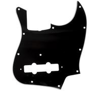 Musiclily Pro 11 Agujeros Pickguard de Bajo Estilo J Golpeador para JPN Fender Japan de 4 Cuerdas,3 capas Negro