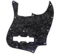 Musiclily Pro 11 Agujeros Pickguard de Bajo Estilo J Golpeador para JPN Fender Japan de 4 Cuerdas,4 capas Black Pearl