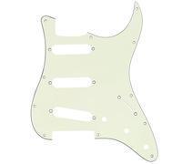 Musiclily Pro 11 Agujeros SSS 72 o 64 Strat Pickguard Golpeador Guitarra para MIJ JPN Japan Stratocaster, 3 capas Marfil Mint