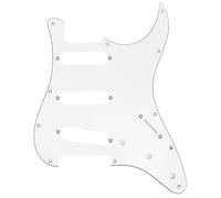 Musiclily Pro 11 Agujeros SSS 72 o 64 Strat Pickguard Golpeador Guitarra para MIJ JPN Japan Stratocaster, 3 capas Pergamino