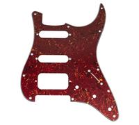 Musiclily Pro 11 Agujeros ST Golpeador Pickguard para Guitarra Eléctrica Squier Sonic Strat HSS, 4 capas Vintage Tortoise