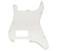 Musiclily Pro 11 Agujeros ST Golpeador Pickguard para Guitarra Eléctrica Squier Sonic Strat HT H, 3 capas Aged White