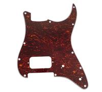 Musiclily Pro 11 Agujeros ST Golpeador Pickguard para Guitarra Eléctrica Squier Sonic Strat HT H, 4 capas Red Tortoise