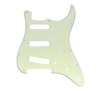 Musiclily Pro 11 Agujeros ST Golpeador Pickguard para Guitarra Eléctrica Squier Sonic Strat SSS, 3 capas Mint Green