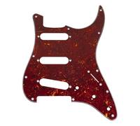 Musiclily Pro 11 Agujeros ST Golpeador Pickguard para Guitarra Eléctrica Squier Sonic Strat SSS, 4 capas Vintage Tortoise