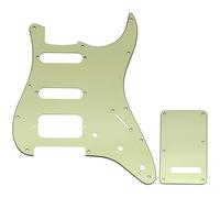 Musiclily Pro 11 Agujeros ST Golpeador y Placa Trasera para Guitarra Eléctrica Squier Sonic Strat HSS, 3 capas Mint Green