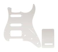 Musiclily Pro 11 Agujeros ST Golpeador y Placa Trasera para Guitarra Eléctrica Squier Sonic Strat HSS, Transparente