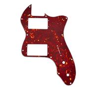 Musiclily Pro 12 Agujeros Amplia Gama HH Golpeador para Guitarra Eléctrica Fender 72 Tele Thinline Style, 4 Capas Vintage Tortoise