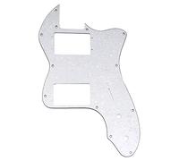 Musiclily Pro 12 Agujeros Amplia Gama HH Golpeador para Guitarra Eléctrica Fender 72 Tele Thinline Style, 4 Capas White Pearl