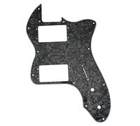 Musiclily Pro 12 Agujeros Amplia Gama HH Golpeador para Guitarra Eléctrica Fender 72 Tele Thinline Style, 4 Capas Black Pearl