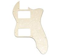 Musiclily Pro 12 Agujeros Amplia Gama HH Golpeador para Guitarra Eléctrica Fender 72 Tele Thinline Style, 4 Capas Aged White Pearl