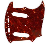 Musiclily Pro 12 Agujeros Pickguard Golpeador de Guitarra for JPN Made Fender Japan Mustang, 4 capas Vintage Tortoise