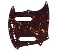 Musiclily Pro 12 Agujeros Pickguard Golpeador de Guitarra para Fender American Mustang, 4 capas Tortoise Shell