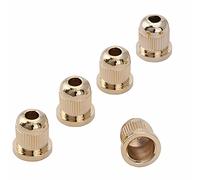 Musiclily Pro 13,2mm Acero Casquillo Cuerda Bajo String Ferrules para para Bajos Eléctrico 4/5 Cuerdas, Dorado(5 Piezas)