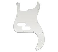 Musiclily Pro 13 Agujeros Bajo Golpeador Pickguard 3 capas Blanco | para Squier Sonic Precision Bass