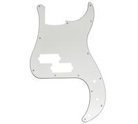 Musiclily Pro 13 Agujeros Bajo Golpeador Pickguard para SQ Affinity PJ Precision Bass, 3 capas Blanco