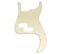 Musiclily Pro 13 Agujeros Bajo Golpeador Pickguard para SQ Affinity PJ Precision Bass, 3 capas Crema