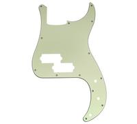 Musiclily Pro 13 Agujeros Bajo Golpeador Pickguard para SQ Affinity PJ Precision Bass, 3 capas Mint Green