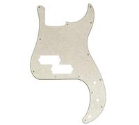 Musiclily Pro 13 Agujeros Bajo Golpeador Pickguard para SQ Affinity PJ Precision Bass, 4 capas Aged White Pearl