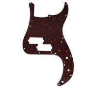 Musiclily Pro 13 Agujeros Bajo Golpeador Pickguard para SQ Affinity PJ Precision Bass, 4 capas Tortoise Shell