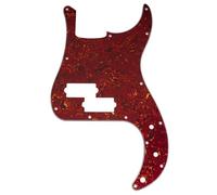 Musiclily Pro 13 Agujeros Bajo Golpeador Pickguard para Squier Sonic Precision Bass, 4 capas Vintage Tortoise