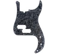 Musiclily Pro 13 Agujeros Estilo Moderno P Bass Pickguard Golpeador para Bajo Precision Bass de Fabricación Americana de 4 Cuerdas,4 capas Black Pearl