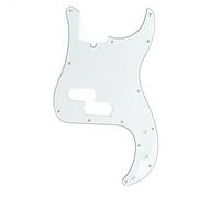 Musiclily Pro 13 Agujeros Estilo Moderno P Bass Pickguard Golpeador para Bajo Precision Bass de Fabricación Americana de 4 Cuerdas,3 capas Pergamino