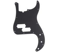 Musiclily Pro 13 Agujeros Estilo Moderno P Bass Pickguard Golpeador para Bajo Precision Bass de Fabricación Americana de 4 Cuerdas,1 capa Negro Mate