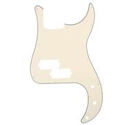 Musiclily Pro 13 Agujeros P-Bass Pickguard Golpeador 3 capas Crema | para Bajo Fender Precision Bass Standard American/Mexican
