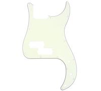 Musiclily Pro 13 Agujeros P-Bass Pickguard Golpeador 3 capas Mint Ivory | para Bajo Fender Precision Bass Standard American/Mexican